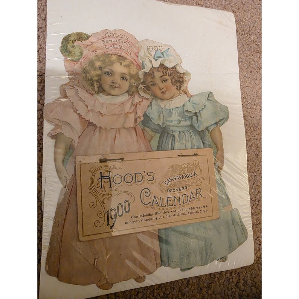 New In Package 1900 Hood's Sarsaparilla Proverb Calendar